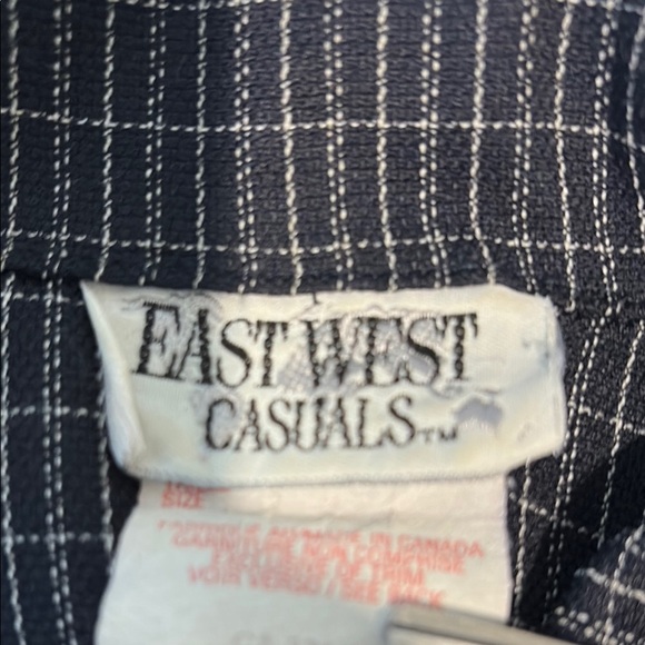 Vintage made in Canada Black Checkered Vest - Picture 4 of 7